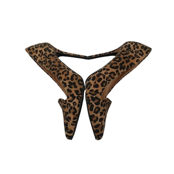 LC Lauren Conrad Leopard Print Pointed Toe Heels Size 7 1/2 Women’s - Picture 6 of 8